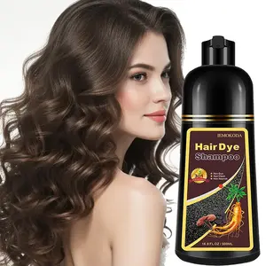Dark Brown Hair Dye Shampoo For Men And Women, 3 In 1 Instant Hair Color Shampoo, Hair Dye For Gray Hair, Champu Para Canas, Easy To Use At Home, Natural Ingredients For Sensitive Skin,Mother's Day Gift  Haircare