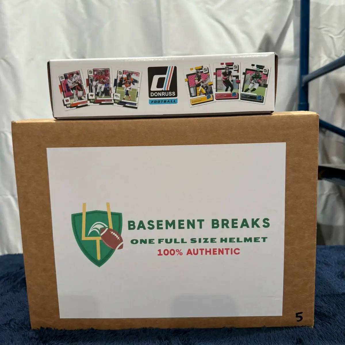 1 Full Size AUTHENTIC NFL Lid Break, 1 Panini Absolute Card