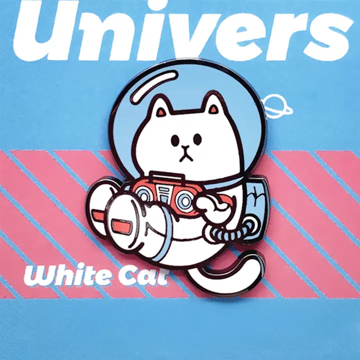 Stop! Mini Planet Enamel Pins Cool Cat Series Ⅱ
