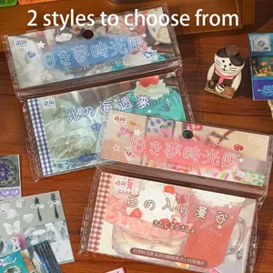 30 Sheets Per Pack Retro Dream Time Box Series Vintage Style Cut Film Stickers Book Handmade Material Collage Crafts for DIY Scrapbook Scrapbooking Photo Frame Diary Sticker Packs