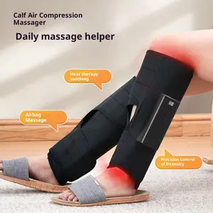 Heated Calf Pressure Massager, 3 Intensities & 6 Modes Leg Massager, Easy To Use Leg Massage Tool for Home & Office