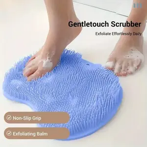 Upgrade Anti-Slip Shower Foot Massager, Circulation Improving Exfoliating Pad, Personal Bathroom Accessories, Bath Exfoliation Tool