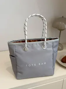 Women's Elegant Letter Pattern Handbag, Exquisite Trendy Handbag, Fashionable Handbag for Work, Commuting, Shopping, Dating
