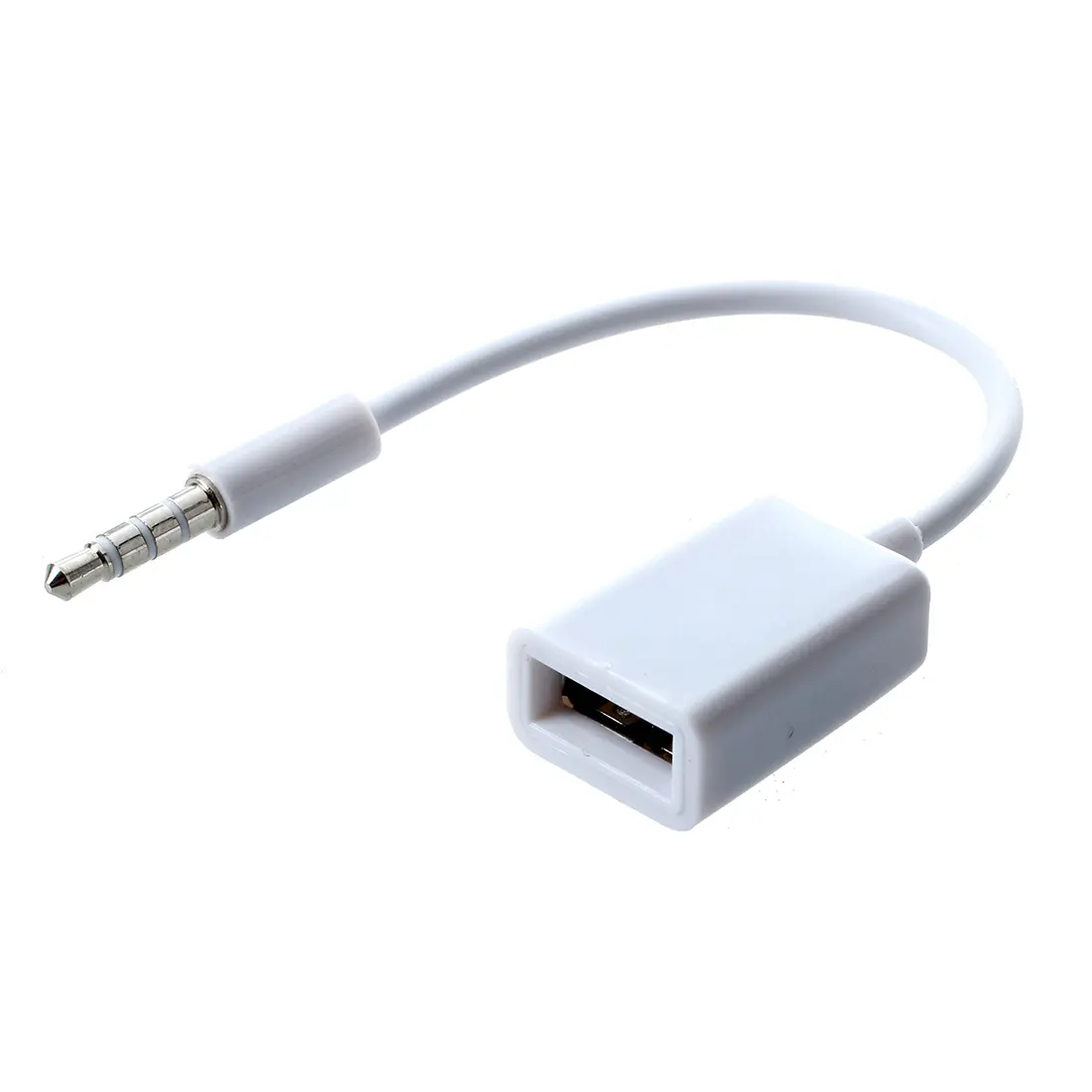 3.5mm Male Plug to USB 2.0 Female Cable Aux Jack Adapter, Pure Sound Stereo Audio Accessory for Welding & Soldering Equipment Tools, Vehicle Aux Compatible, Accessories, Pvc Copper