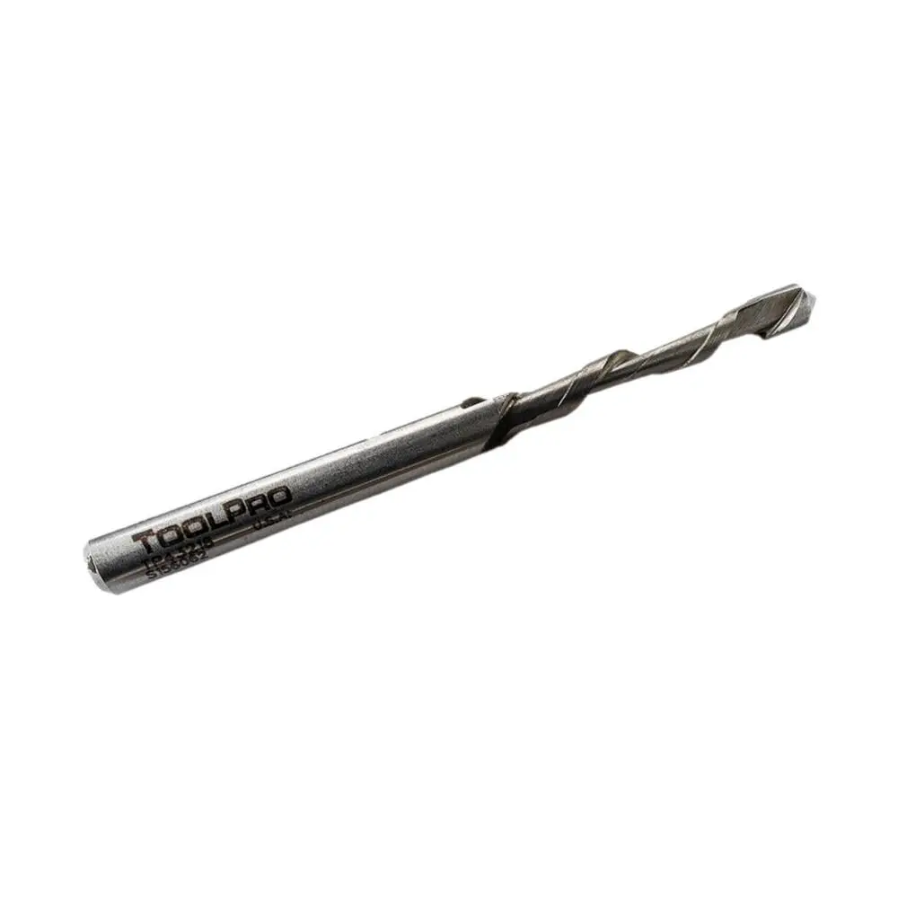 ToolPro 3/16 in. Downward Spiral Cutout Bit - Heavy-Duty Drywall Bit for Professionals, Rotary Tool Compatible, Piloted Tip for Durability, High-Speed, Dust-Reducing Precision Cuts