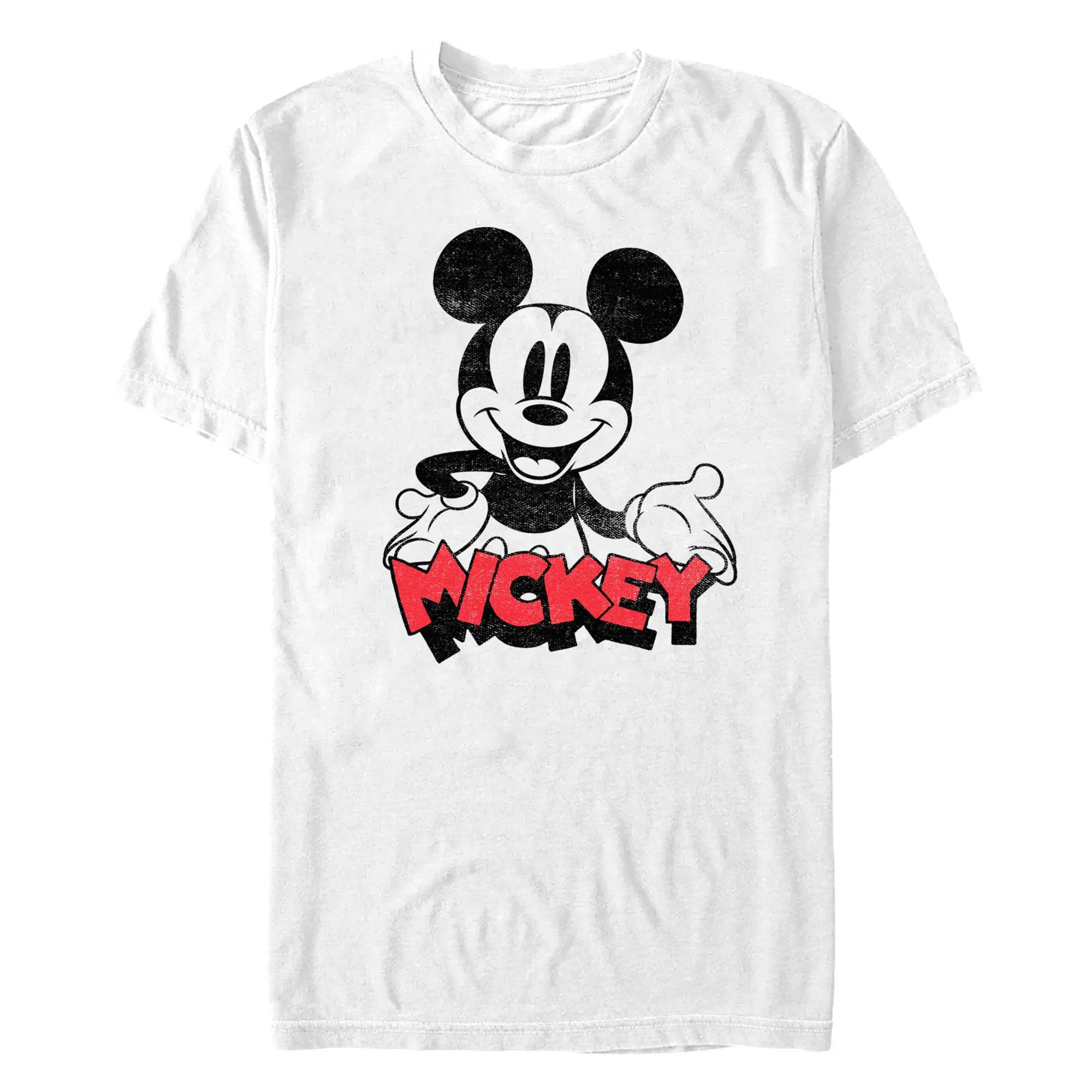 Men's Mickey & Friends Distressed Mouse Portrait T-Shirt