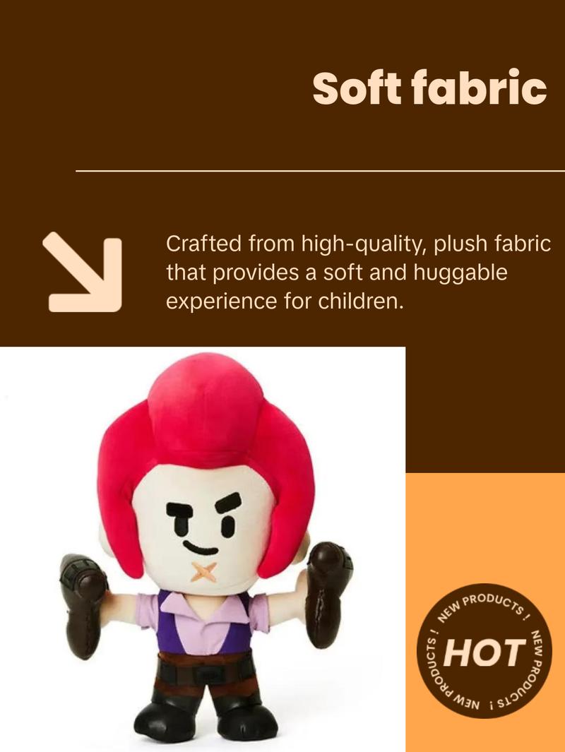 Brawl Stars Toy Stuffed Pillow Dolls l Game Characters for Children l Perfect Birthday Gift Brawl Stars Toy Stuffed Pillow Dolls l Game Characters for Children l Perfect Birthday Gift