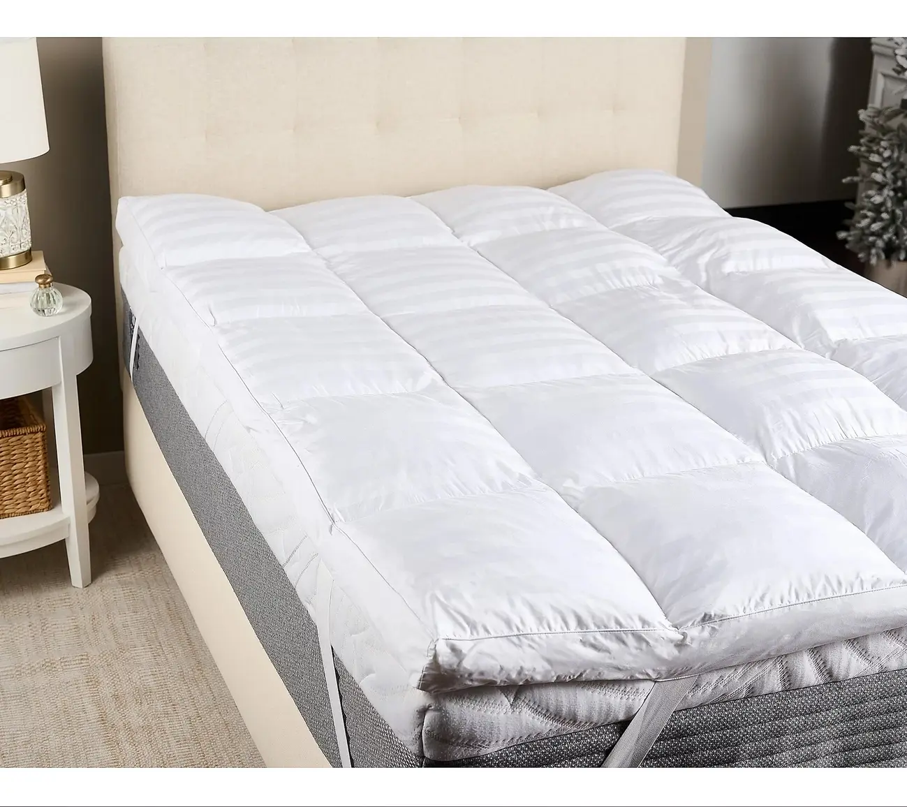 Northern Nights Classic Dobby Stripe 3" Featherbed - Queen