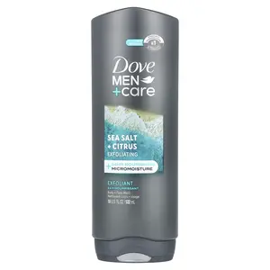 Dove Men + Care, Body + Face Wash, Sea Salt + Citrus, 18 Fl oz (532 ml)
