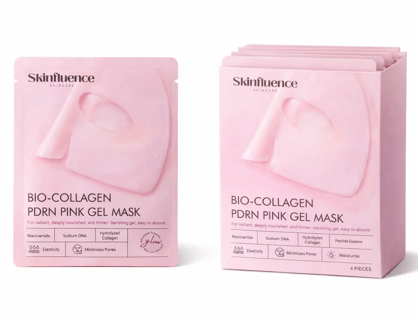 BIO-COLLAGEN PDRN PINK GEL MASK 1 INDIVIDUAL MASK