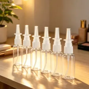 30ML Empty Nasal Spray Bottles, 6 Reusable Small Sprayer Bottles, Portable Fine Mist Nasal Spray Containers, Ideal for Travel and Daily Use