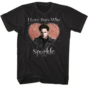 Vintage Twilight Edward Cullen I love boys who sparkle shirt