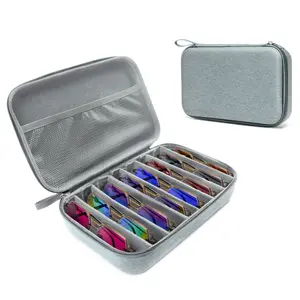 Portable Multi-pair Sunglasses Organizer - Hard Shell Travel Case for Men & Women