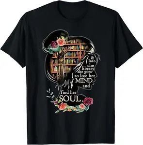 Book Reading Bookworm Book Lover Women Librarian T-Shirt