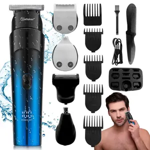 5 in 1 Electric Hair Trimmer Kit, 1 Set Multifunctional Beard Hair Clipper Set with Accessories, Professional Hair Grooming Kit for Men, Cordless Beard Trimming, Cordless Clippers
