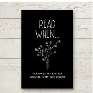 Read When...Handwritten Letters From Me To My Best Friend: I Wrote A Book About You And Things You Need To Know; Friendship Gift To Fill In Paperback