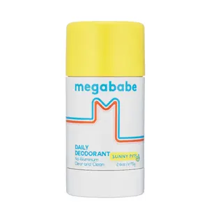 Megababe Daily Deodorant - Sunny Pits | Aluminum-Free, Clear & Clean | 2.6 oz