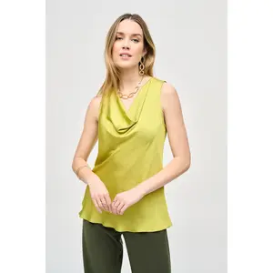 Joseph Ribkoff Satin Straight Sleeveless Top
