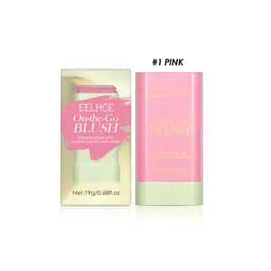 EELHOE Multi-Use Blush Stick | Lightweight Natural Long Lasting Highlighter Waterproof Contour Stick for Cheeks Lips Eyes