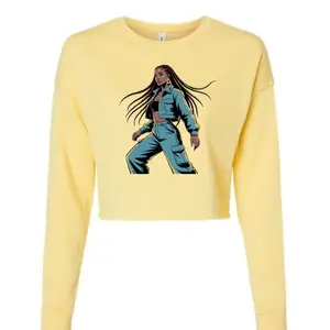 Music in My Ears 89 Cropped Fleece Sweatshirt