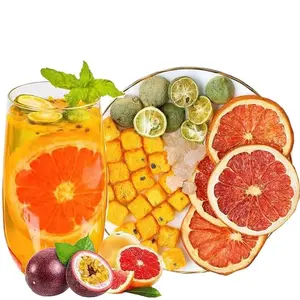 Natural Cold Brew Tea -Kumquat Lemon Passion Fruit Tea -Green Tangerine Fruit Tea Bags 200g(7.05 oz.)-Perfect for Office & OutdoorEnjoyment Passion Fruit Kumquat Tea Mix Beverage Cooler Loaded Tea