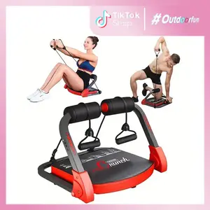 Ab Crunch Machine for Stomach Workout, Abdominal Exercise Equipment for Home Gym, Full-body Workout Machine, Rowing Machine for Abs Workout, Core Strength Trainer Push Up Exercise Equipment, OutdoorFun, Father's Day Gift
