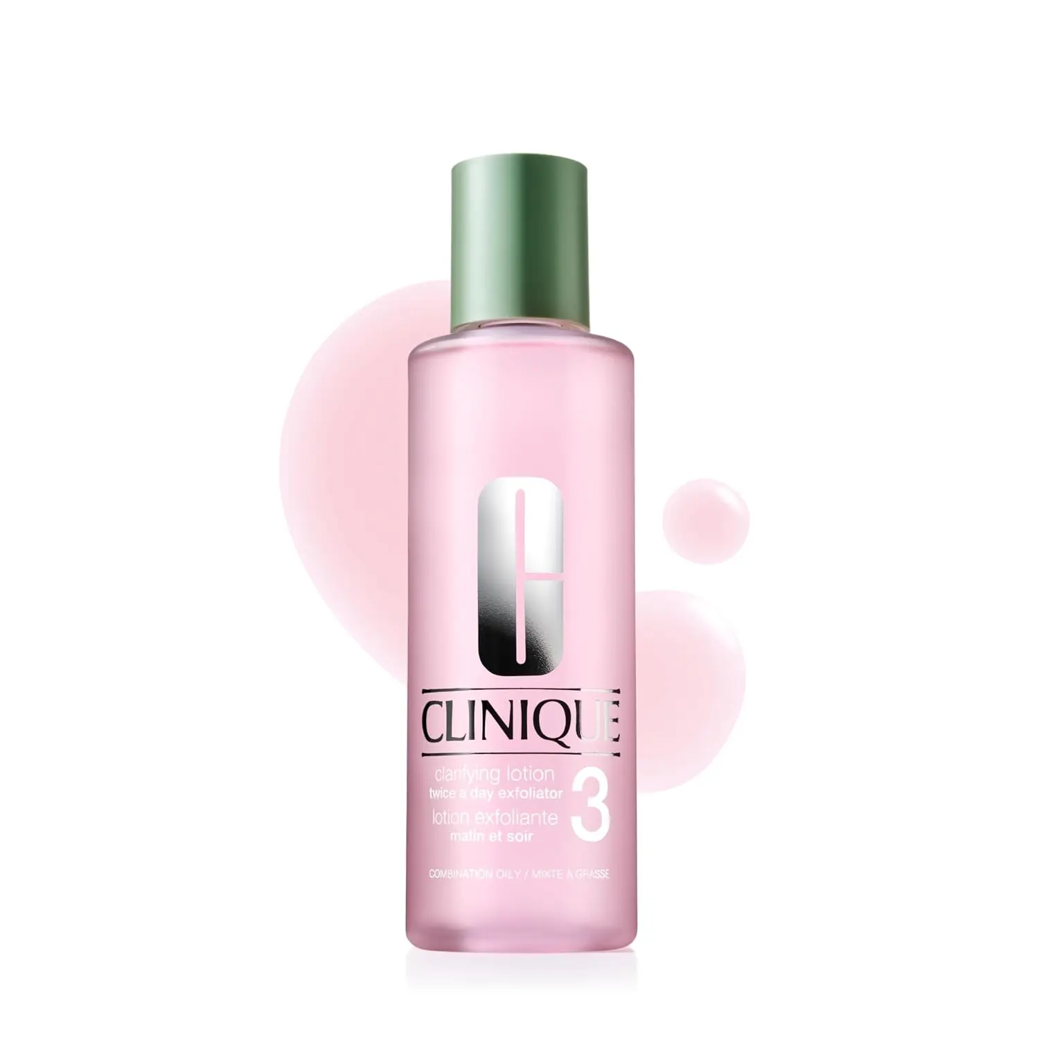 Clinique Clarifying Lotion 3| Gentle Exfoliator For Oily Combination Skin Types| Face Toner With Witch Hazel + Salicylic Acid| Step 2 in 3-Step Skin Care Routine, 13.5 Fl Oz
