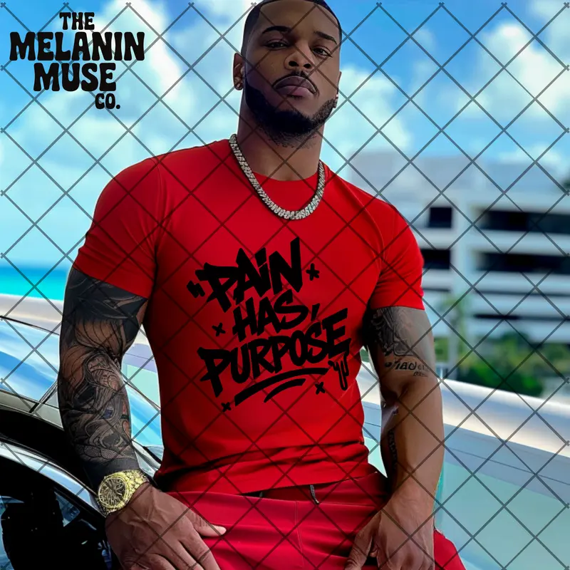 The Melanin Muse Co. Pain Has Purpose Long Sleeve T-Shirt/Sweatshirt Soft Stylish Unapologetic Faith Tee/Sweatshirt for Women Summer Wear Comfortable Versatile Wear