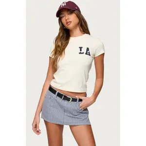 Edikted Women's Liliane Striped Mini Skort - Multicolor