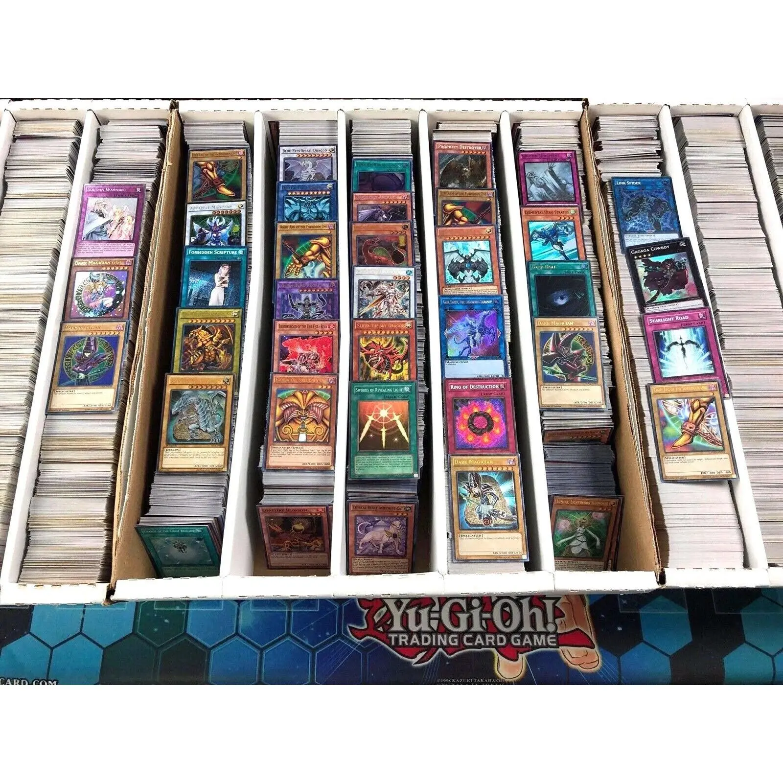 Yu-Gi-Oh! Non-Sports Trading Card Collection Box - 50 Holographic Finish Cards, Great Deck Starter