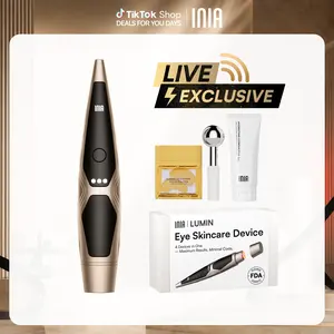 【LIVE EXCLUSIVE】INIA LUMIN 4-in-1 Eye Skincare Wand – 3 Mins a Day for Fewer Lines in 14 Days & Less Puffiness in 21, FDA-Cleared, Spa-Level Results at a Fraction of the Price, Lift & Brighten Eyes in Just Weeks,Summer Beauty Gift Ideas