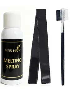 Professional Wigs Styling Kit, 3-Piece Set with Melting Spray, Hairband, Multi-Function Comb, Ideal for Beginners
