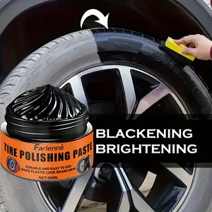 Wheel HUB Flash Kit, Multifunctional Car Repair Set, Glossy Tire Protector, Yellowing Restorer, Nano Crystal Coating, Interior Brightening Wax