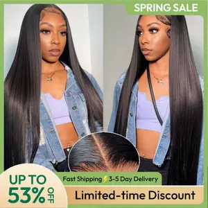 [Spring Must Have] Asteria Hair Straight Hair Glueless Wig Pre Cut 7x5 Lace Closure Ready to Go Wig Pre Bleached Tiny Knots Human Hair Wigs