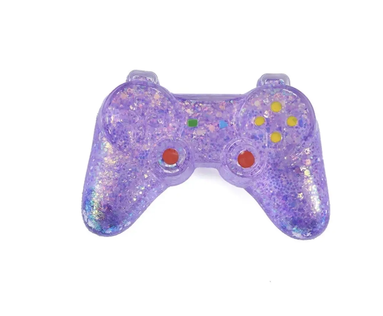 Glitter Purple Game Controller, Colorful Buttons, Novelty Design for Enhanced Gaming Experience (Stress Relief Toy for Toys & Hobbies)