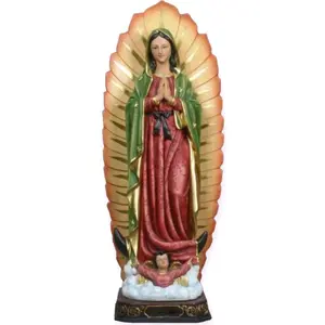 Virgen de Guadalupe 8"-24" Inches Tall Mother Mary Estatua Our Lady Of Guadalupe Brand New Religious Decor