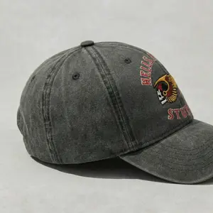 Vintage HA Sturgis Biker Skull Wing Embroidered Hat, Motorcycle Club Style Dad Cap, Casual Everyday Wear Unisex Adjustable Hat