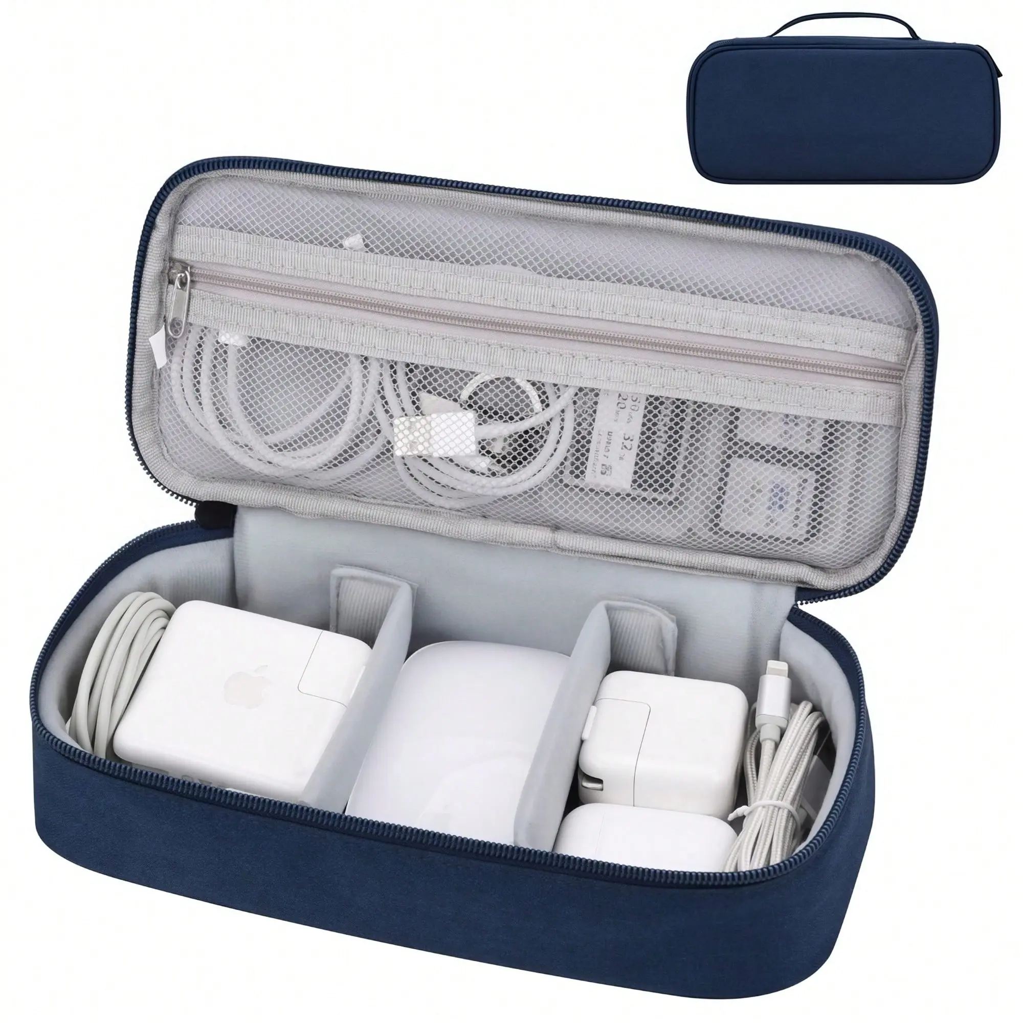 Electronics Organizer Travel Case Storage for Cables Chargers External Hard Drives Portable Power Banks for Business Travel School