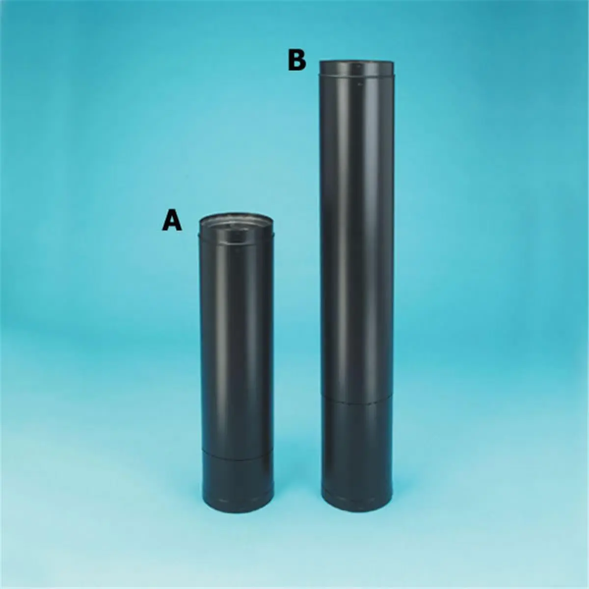 212 MAIN Connectable Stainless Steel Duratech DVL Adjustable Double-Wall Black Chimney Pipe, 6-Inch Diameter, 29-48 Inch Length (Model 6DVL-46TA)