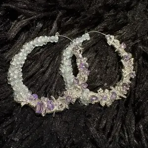 Silver junk earrings