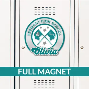 Color Guard or Winter Guard Flagger Circle Locker Magnet