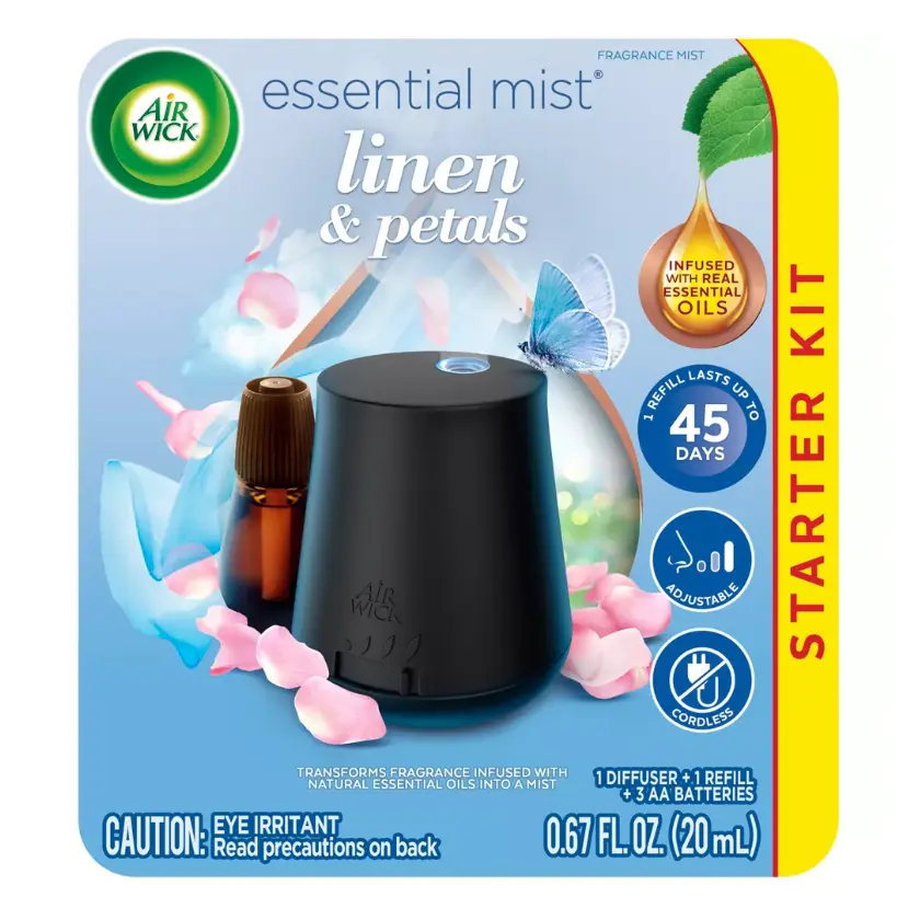 Air Wick Essential Mist Diffuser Kit - Linen - 0.67 fl oz/2ct