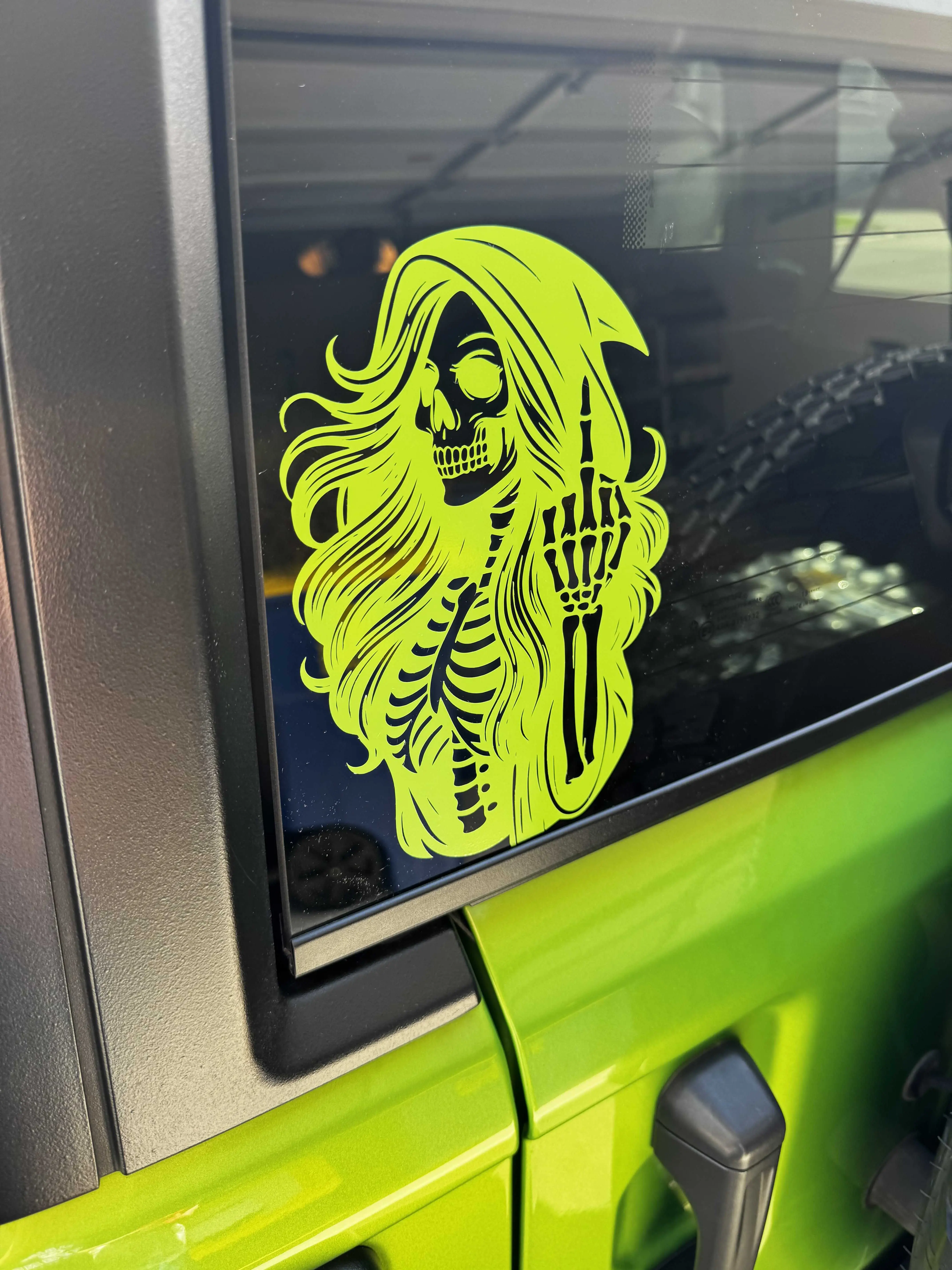 Baddie skeleton vinyl decal