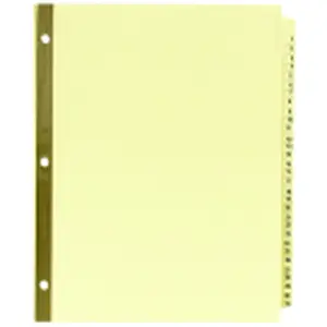 Avery 11 x 8.5 In. Paper Laminated Preprinted Tab Divider, Number 1-31