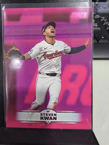 Steven Kwan [Pink] #56 2025 Topps Stadium Club Baseball Card