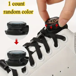 Unisex Lazy Shoe Laces Set, Flat Rotating Buckle Dual Layer Shoelaces, No Tie Design, Suitable for Men and Women, Easy to Use