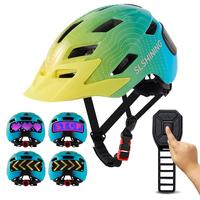 Kids Helmet Yellow-Green-Blue