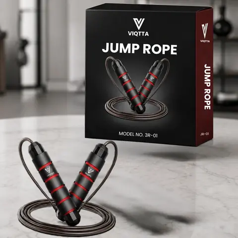 Jump Rope Tangle-Free Speed Jumping Rope with Ball Bearings Adjustable Foam Handles
