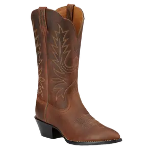 Ariat Ladies Heritage Western R Toe Boot Distressed Brown 10001021