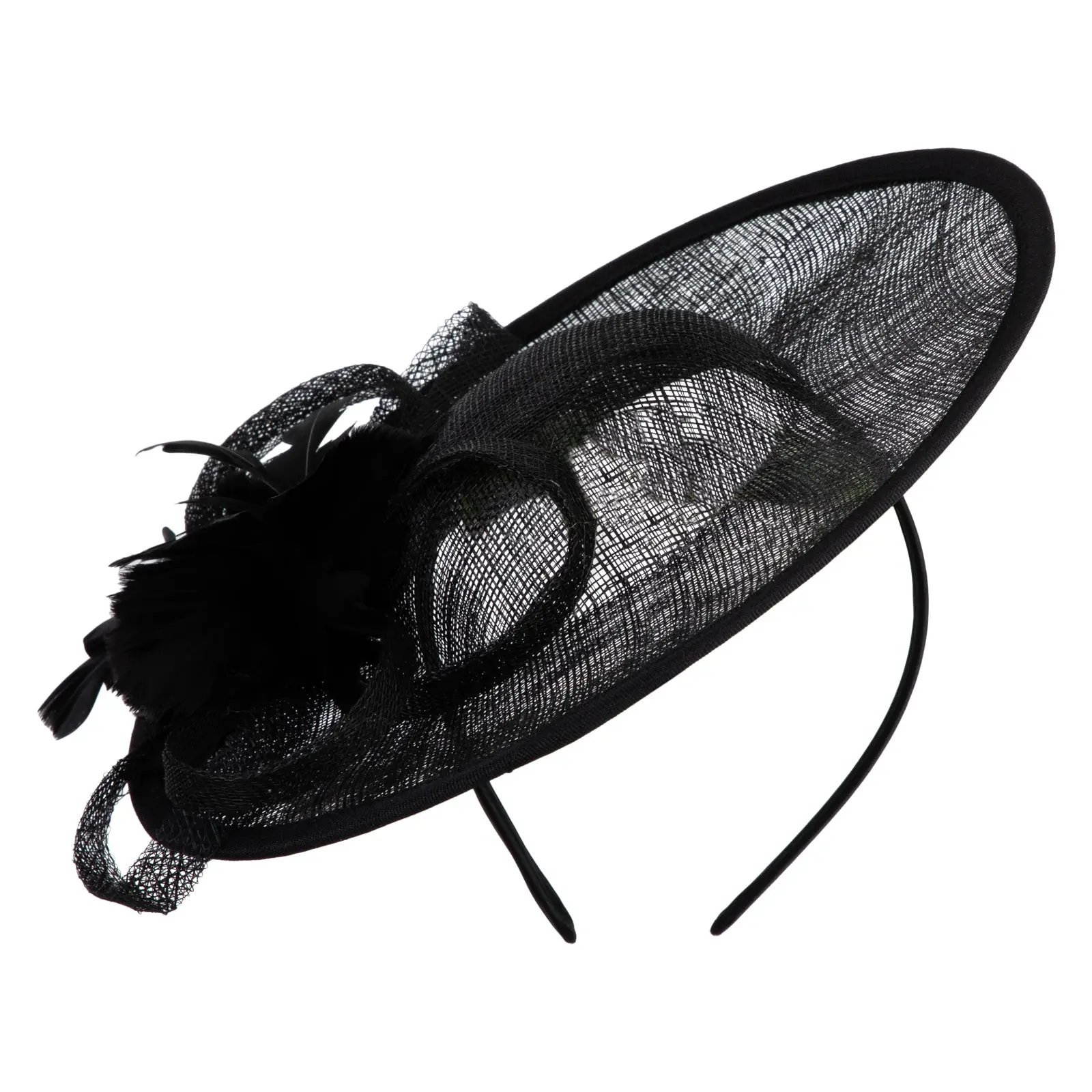 Women's Loop and Feather Disc Fascinator